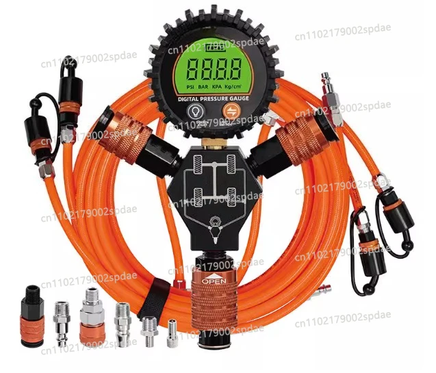 4 Tire Inflation Deflation System  Rapid High-Flow Air up Down Kit Digital Pressure Gauge