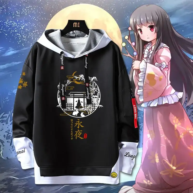 

Touhou Project Hakuyou Of Mount Penglai - толстовка с капюшоном и нашивками в аниме-стиле «Вечная ночь»