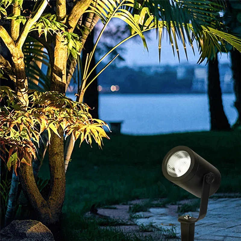 Pele-foco ao ar livre ip65 à prova dip65 água paisagem luz embutida 10w holofote para quintal paisagem lama lâmpada