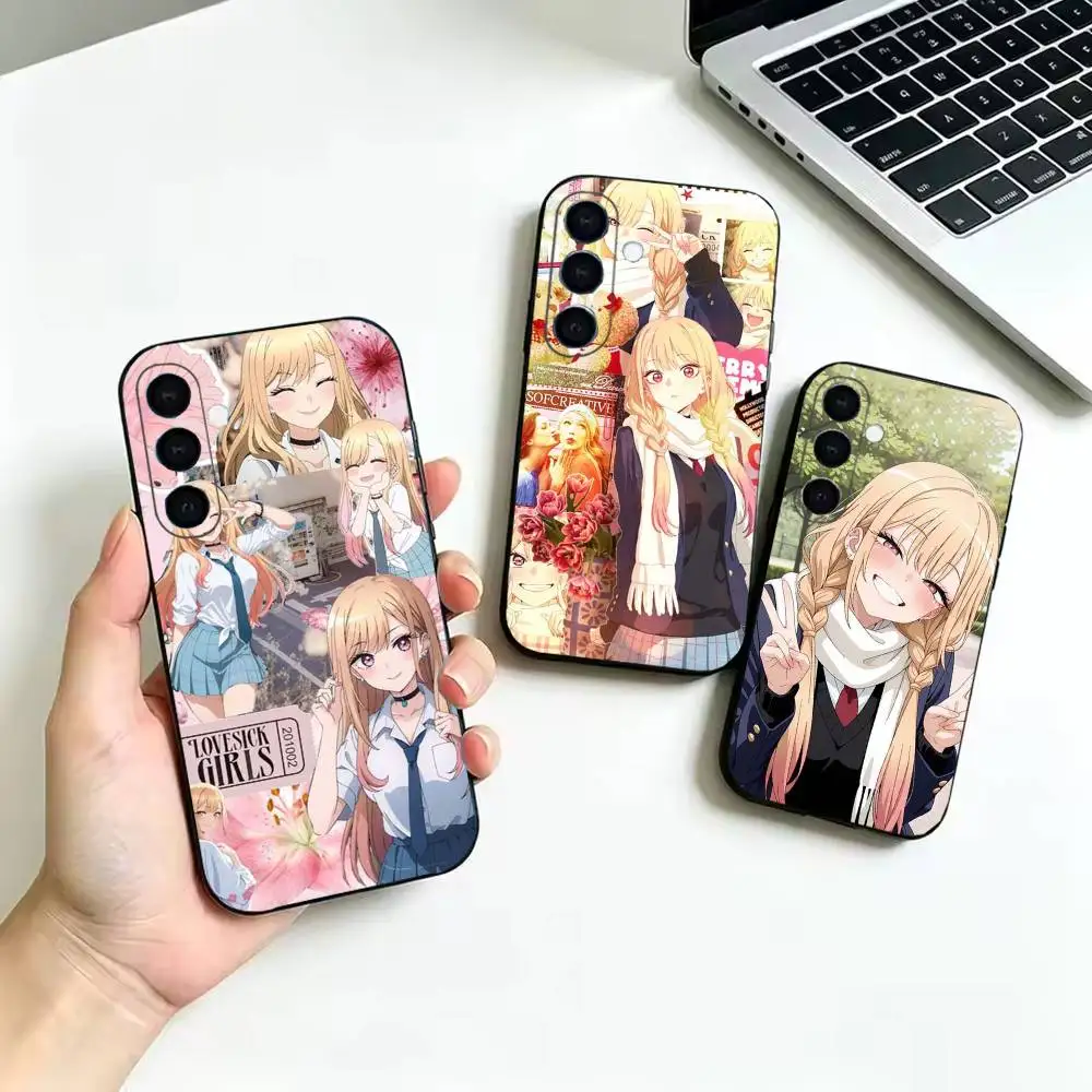 Female Lead Kitagawa Marin Phone Case For Samsung Galaxy  A52 42 32 22 12 02S 72 73 51 41 31 21S 71 30S,Others Soft Black Cover