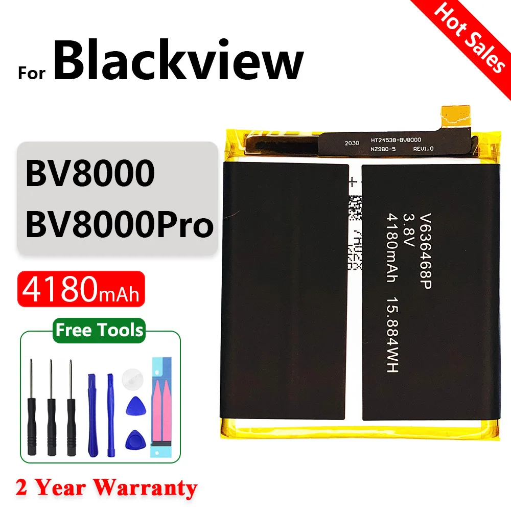 Original NEW 4180mAh Battery For Blackview BV8000 Waterproof Smart Mobile Phone li-ion Battery For Blackview BV8000 PRO+Tools