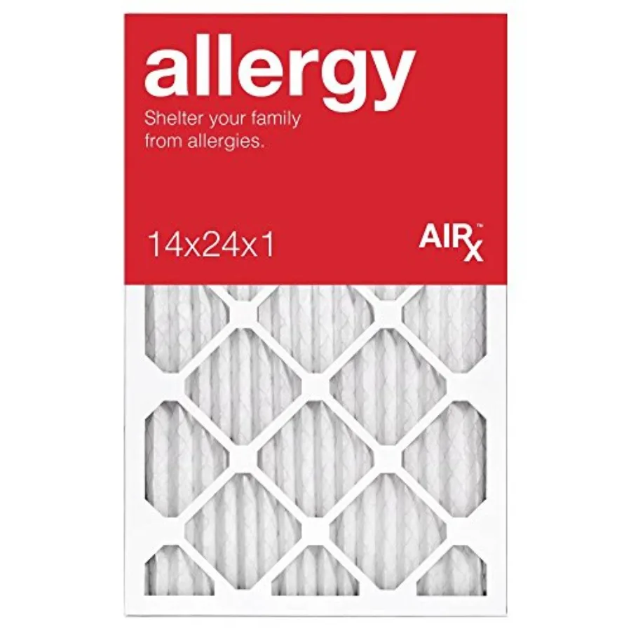 

14x24x1 Furnace Filter MERV 11 PREMIUM ALLERGY Pleated Furnace Air Filter - Made in the USA - Box of 6 by WICKED CLEAN AIR.