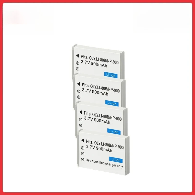 

900mAh NP-900 NP900 Camera Battery For Olympus LI80B LI-80B Minolta DIMAGE E40 E50 PREMIER SL4 SL5 SL6 BENQ C500