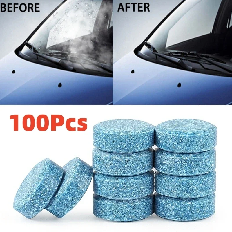 40 Pcs Solid Cleaner Car Windscreen Wiper Effervescent Tablets Glass Toilet Cleaning Car Accessories