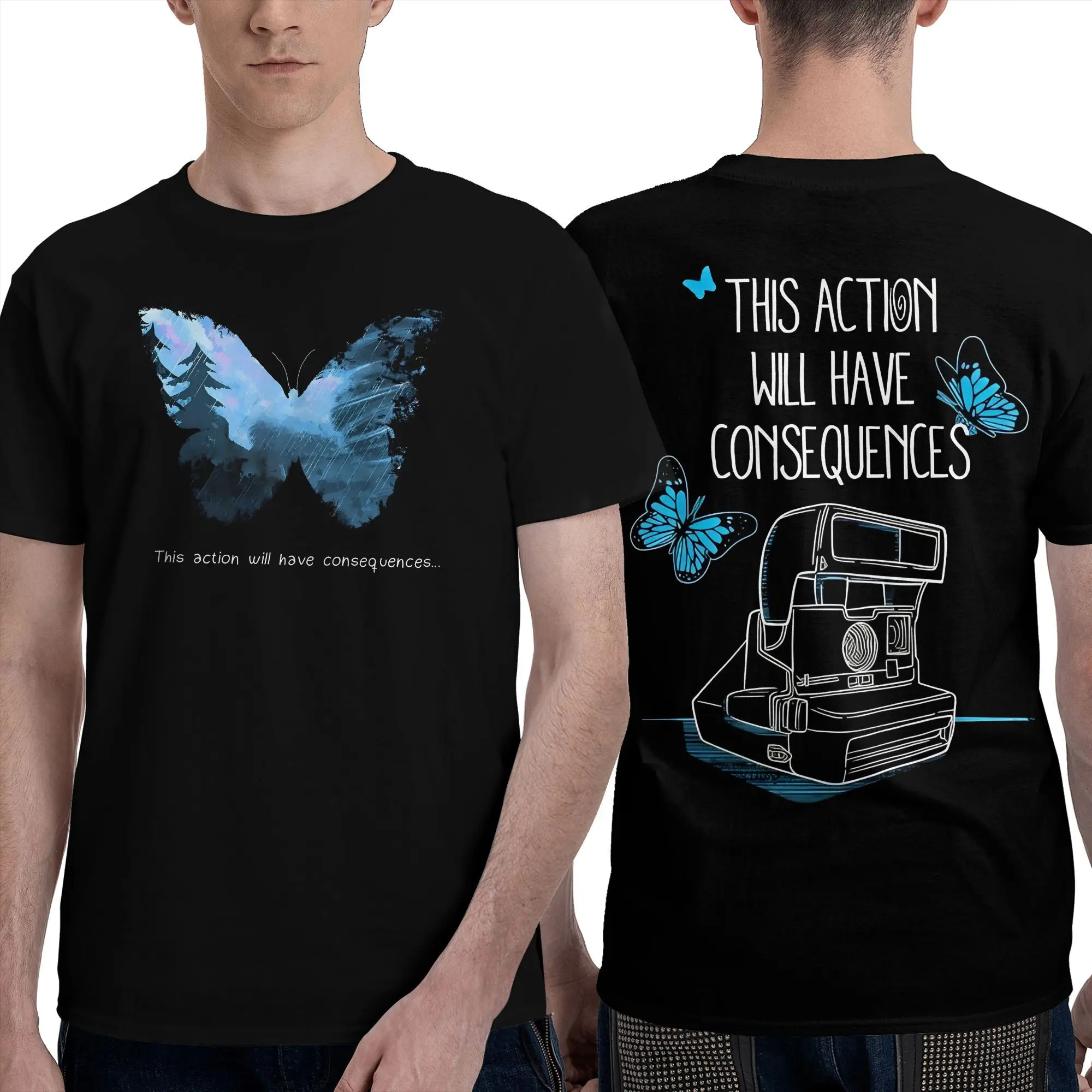 Camisetas de videojuego Life Is Strange para hombre, camiseta novedosa, camiseta de manga corta con cuello redondo, ropa 100% de algodón para regalo