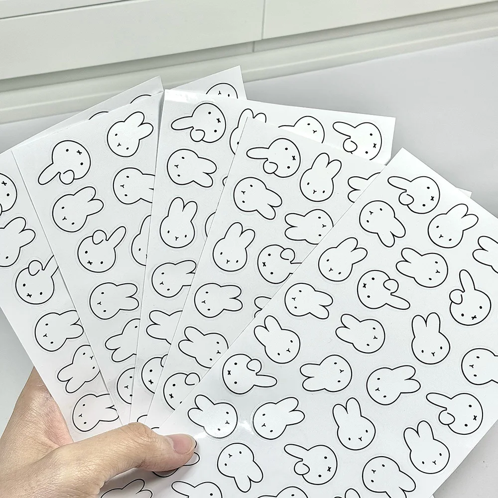Süße Miffy Kawaii Aufkleber Cartoon DIY wasserdichte dekorative Aufkleber Notebook Computer Handy Shell Weihnachtsgeschenk – Detail 5