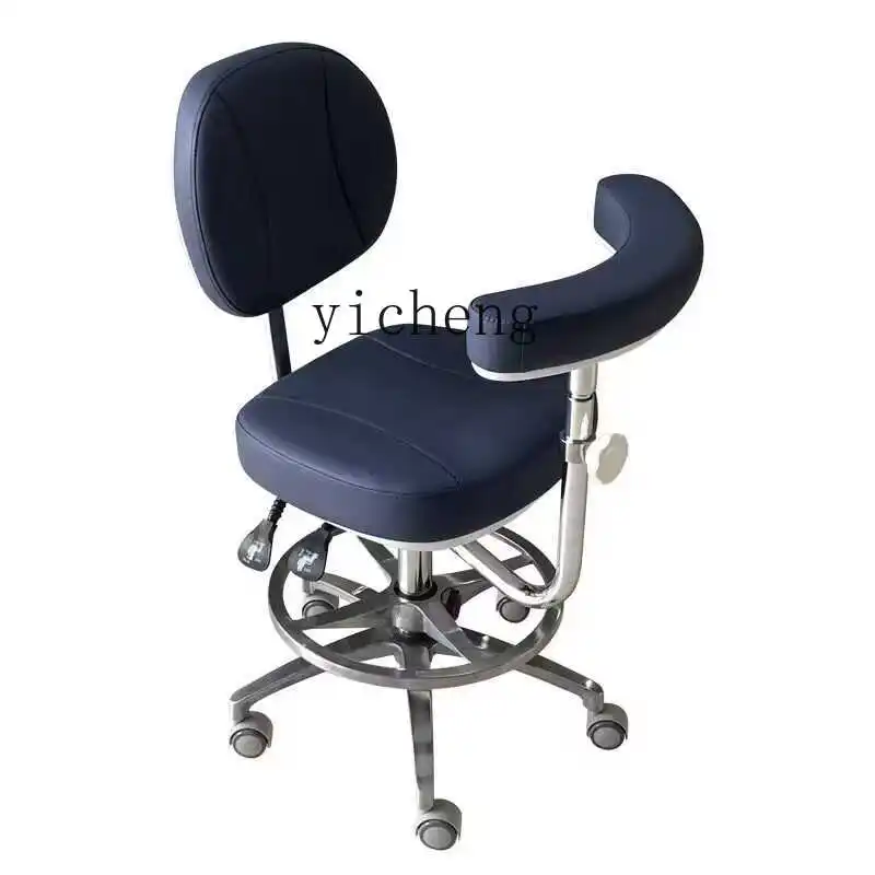 XL lift swivel chair with backrest beauty chair plus ring feet