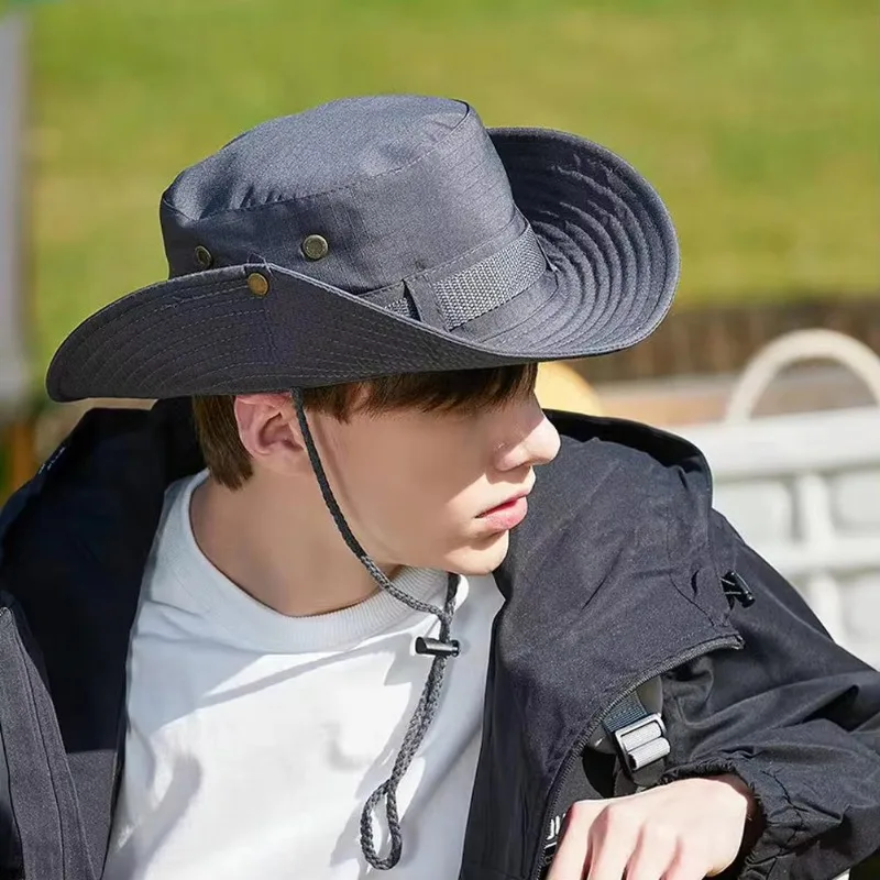 

Летняя панама для мужчин, кепка в рыбацком стиле, солнцезащитный козырек для рыбалки, солнцезащитный крем с большими полями, солнцезащитная шляпа для верховой езды, пешего туризма, солнцезащитная шляпа от солнца