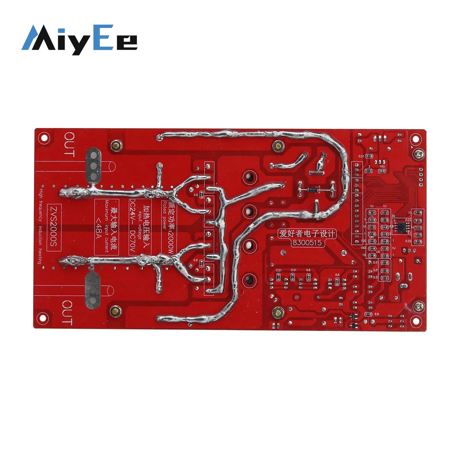 2000W High Power ZVS High Frequency Induction Heater Module for Quenching/Heating/Melting/DC Welding Machine