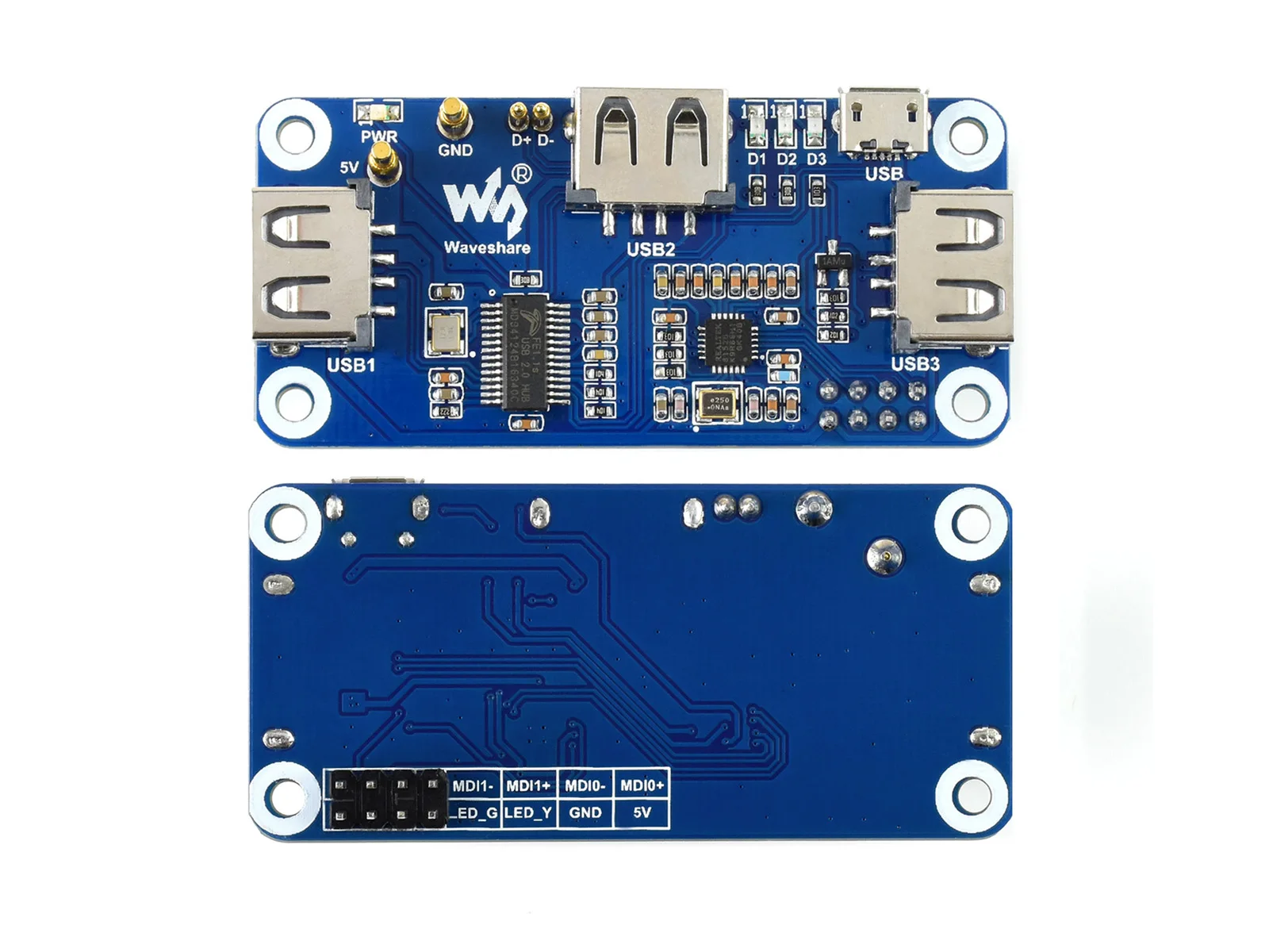 Imagem -03 - Poe Ethernet Hub Usb Suporte para Raspberry pi Zero 1x Rj45 3x Portas Usb 2.0 802.3af Compatível com Raspberry pi Zero 2w Zero wh