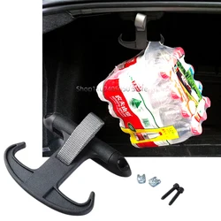 Car Rear Cargo Trunk Hanger Bag Hook Black Interior Accessories for VW Passat B6 CC Jetta MK5 Audi A4 S4 B6 B7 A6 Handbag Holder