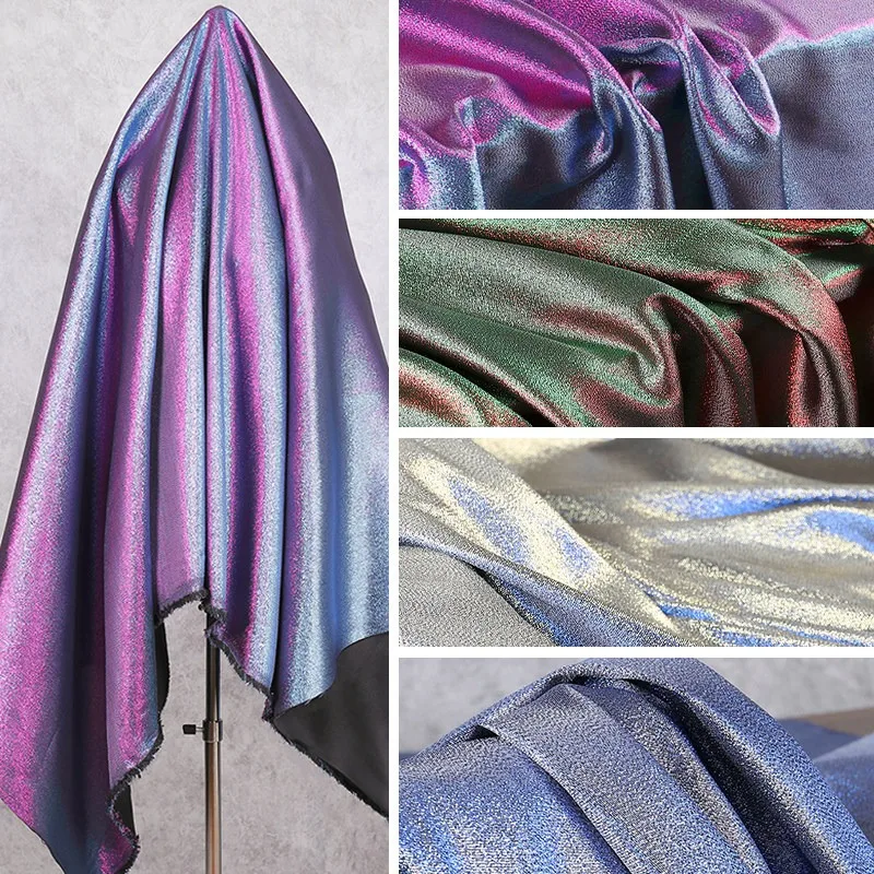 100x150cm Gradient Phantom Color Fabric Fashion Glitter Baby Clothes Background Handmade Diy Designer Clothing Creative Cloth