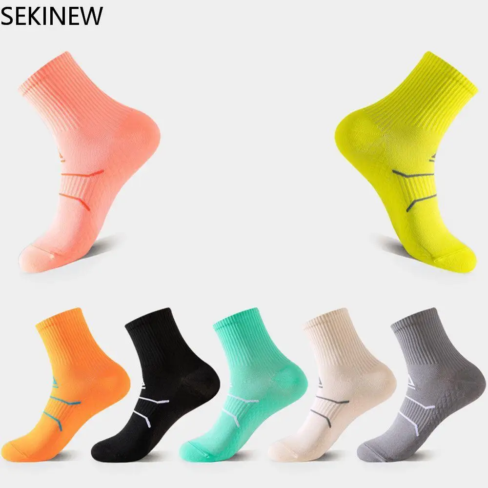 Professional Marathon Running Fitness Short Socks Women Men Sweat-absorbent Anti-friction Breathable Compression Quarter Socks