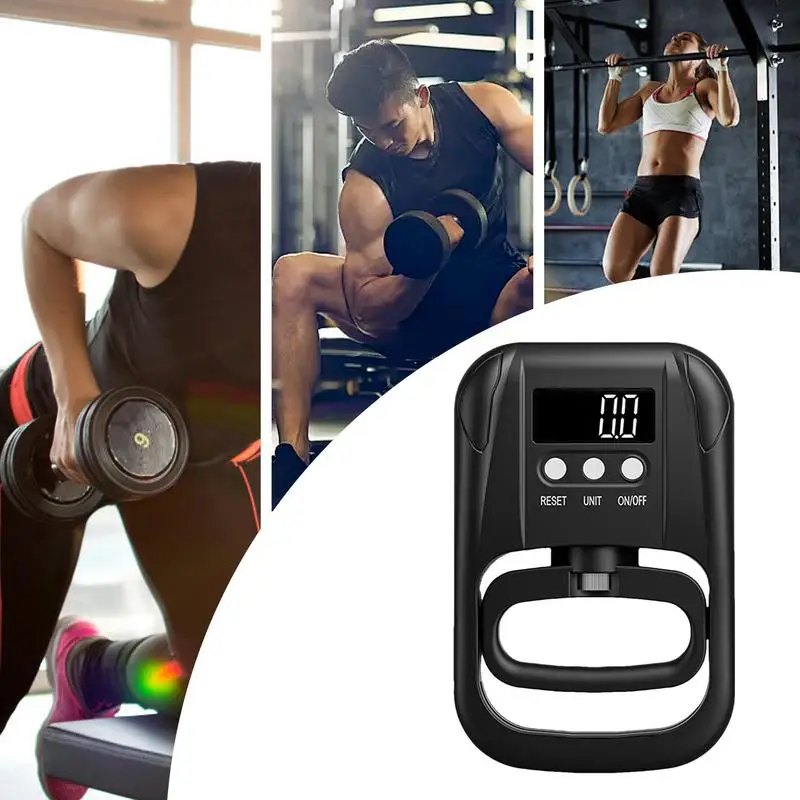 Digital Grip Strength Tester Electronic Hand Dynamometer Grip Strength Hand Grip Training Gauge 265 Lbs / 120 Kgs Strength