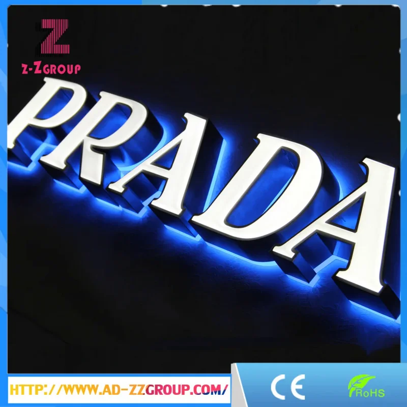 Nieuwe Stijl Led-Letters Met Achtergrondverlichting Heldere Lichtgevende Karakters Face Lit Sign Channel Letter