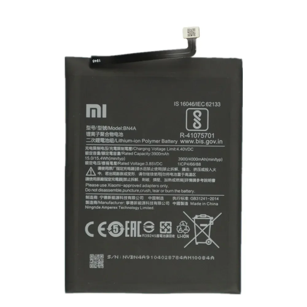 2025 Years Xiao mi Original Phone Battery BM4J For Xiaomi Redmi Note 8 Pro 8Pro 8T 7 Pro 7Pro Redmi 7 BN46 BN4A Battery Bateria