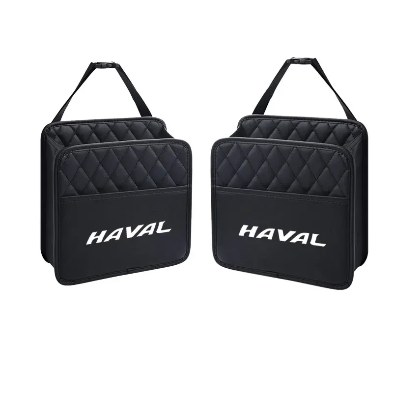 Auto Storage Box Back Seat Place Water Cup Portability With logo For Haval H1 H2 3 6 7 9 M6 F7X Jolion Great Wall Accessories