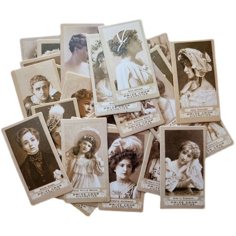 30Pcs Vintage Europe Ladies Old Photo Craft Paper Card Stock Junk Journal Ephemera Collage DIY Scrapbooking Material Paper Pack