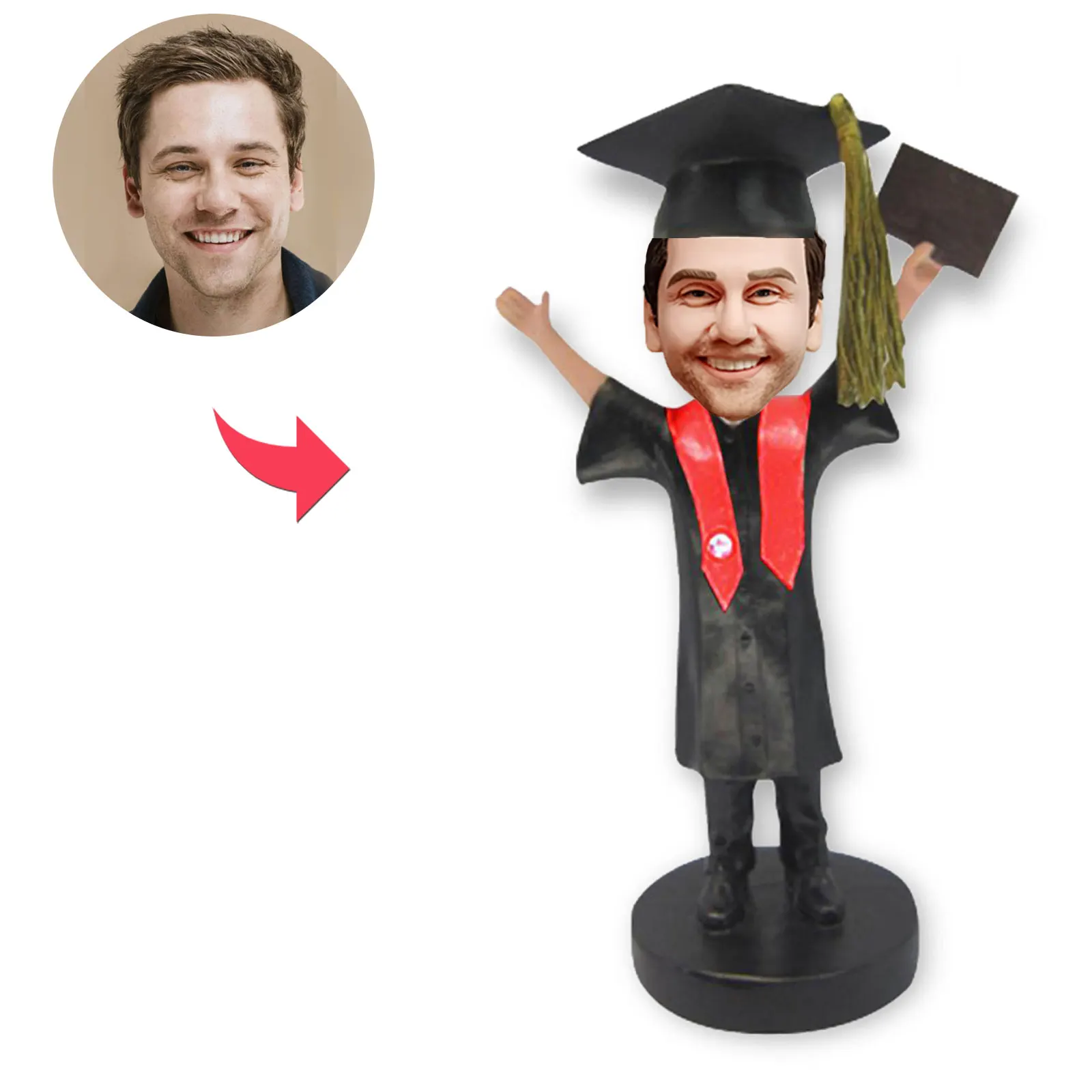 

Customized Graduation Bobbleheads Figurine, Custom PhD Bobblehead, Custom Master Figurines Bobbleheads, Personalized Gifts