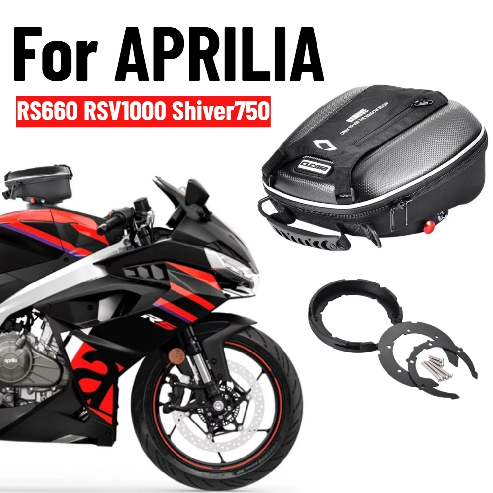 Tank Bag For Aprilia RS660 RS Tuono 457 125 Shiver 750 900 ABS RSV1000 GT Tuono 660 Waterproof Top Case Saddle Bags Quick Lock