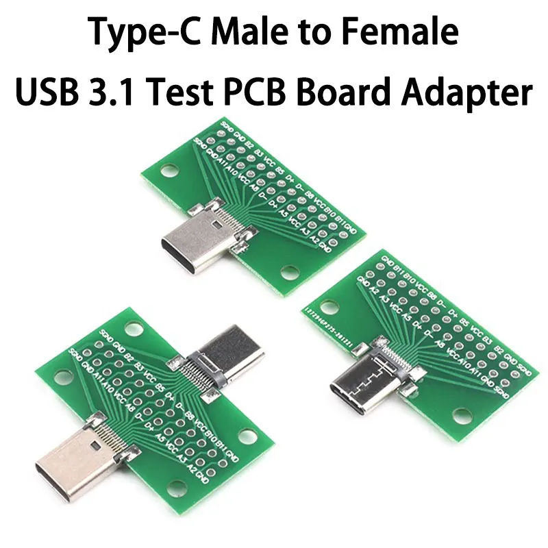 �y�Z�[�����zType-C �I�X-���X USB 3.1 �e�X�gPCB��A�_�v�^ Type C 24P 2.54mm �R�l�N�^�\�P�b�g �f�[�^���C�� ���C���P�[�u���]���p