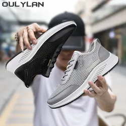 Oulylan Outdoors Running Shoes Lightweight Breathable Casual Sports Shoes Male Men Breathable Mesh Sneakers Summer