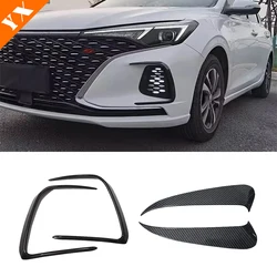 For Changan EADO plus Accessories 2020-2022 Carbon Car Front Fog Light Trim Sticker Shell Cover Decor Anti Hit/Scratch Garnish