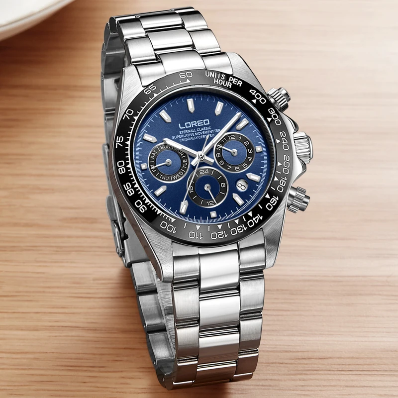 Waterproof 20ATM Watches Mens Top Brand Luxury LOREO Mechanical Wristwatches Business Automatic Sport Watches for Men relogio
