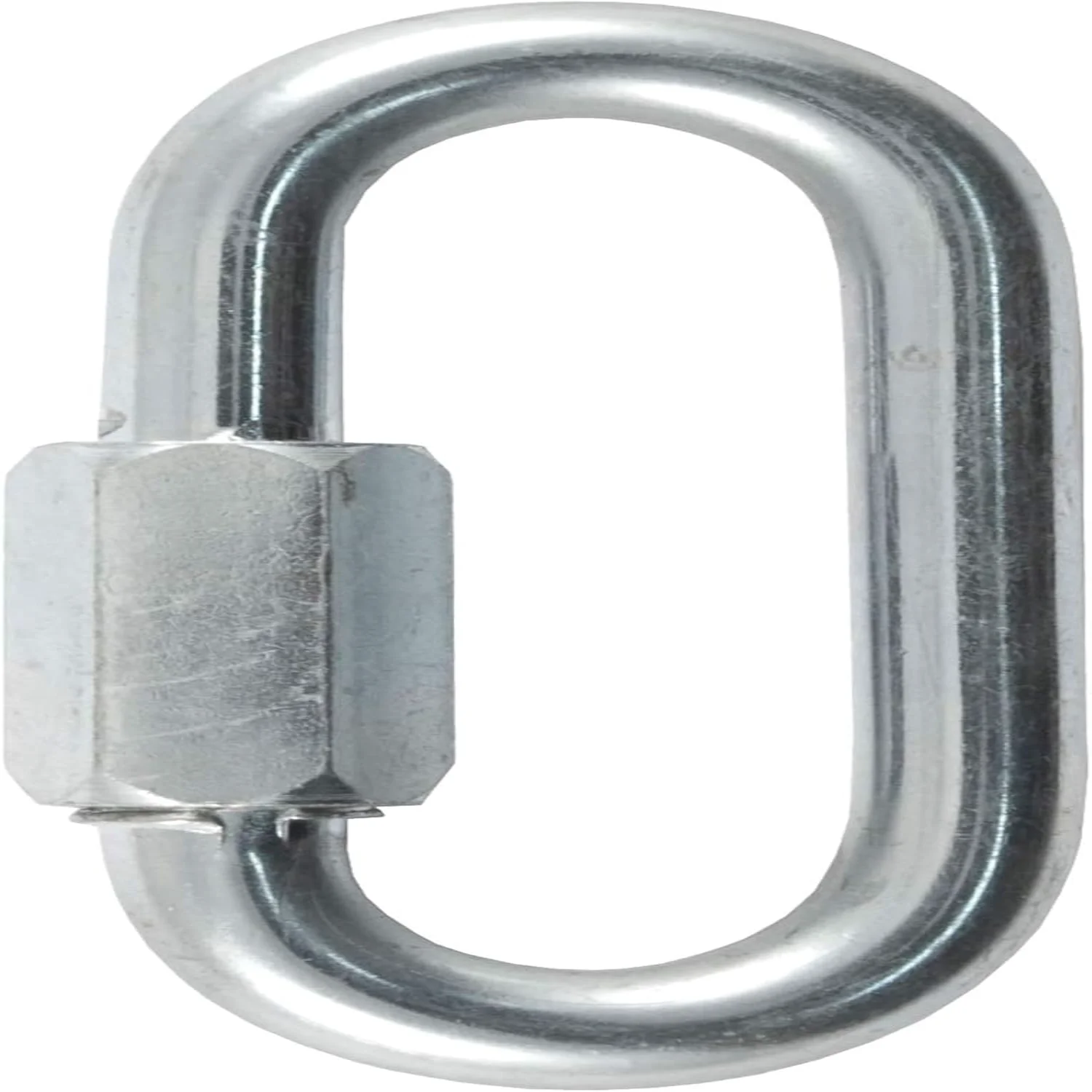 82933 Threaded Quick Link Trailer Safety Chain Hook Carabiner Clip, 3/8-Inch Diameter, 11,000 lbs Break Strength, ZINC