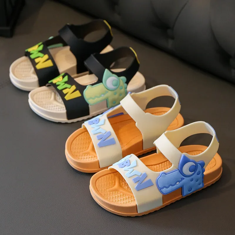 Sandali sportivi traspiranti sandali estivi per ragazzi scarpe da spiaggia Casual comode scarpe da bambino con suola morbida moda sandali antiscivolo