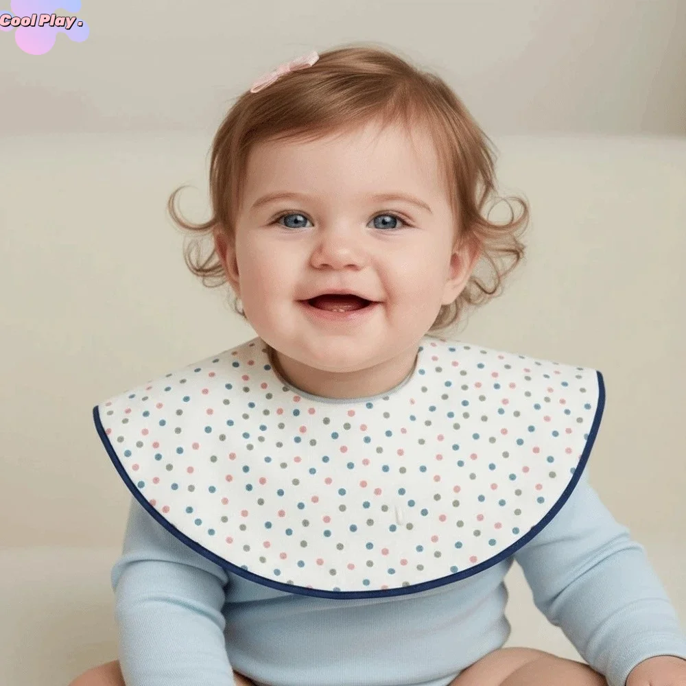 

Feeding Supplies Baby 360-degree Bib Flower Printed Soft Cotton Infants Saliva Towel Anti Fouling Plaid Baby Drool Towel Mom