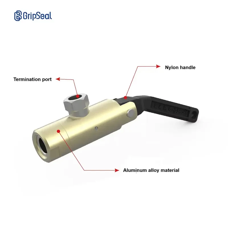 GripSeal G20A Quick Connector Adjustable Sealing Range for External Plastic Tube Connection OEM Customizable Air Leak Test