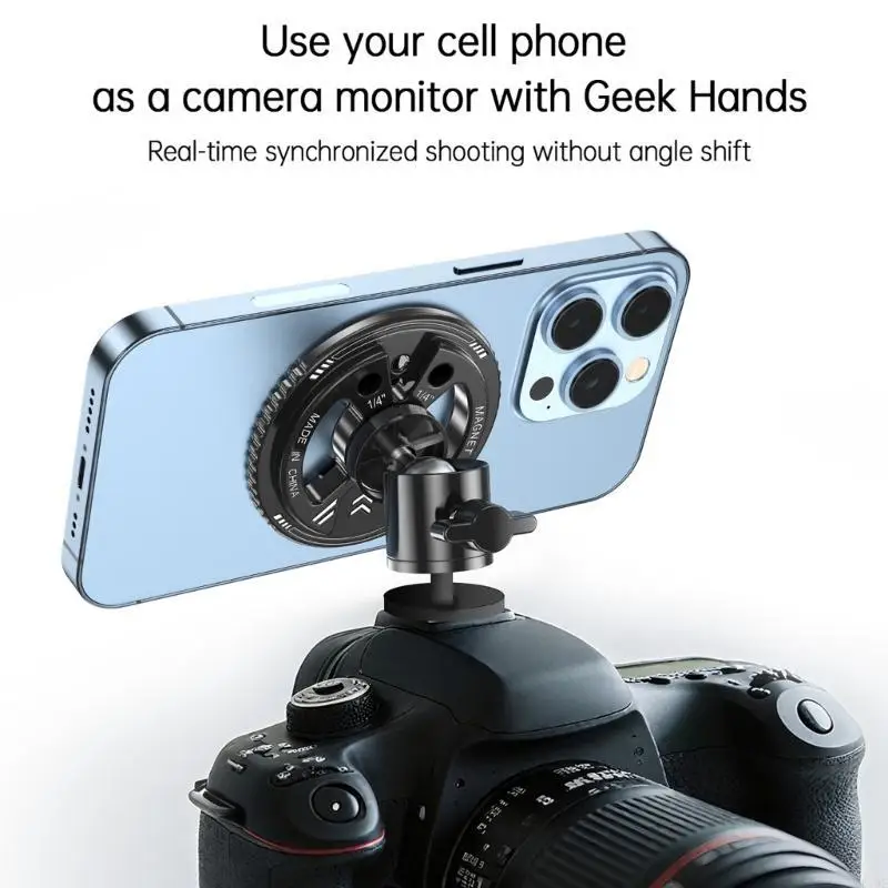 

Многофункциональный магнитный держатель телефона Алюминиевый сплав База 1/4 потока для записи видео