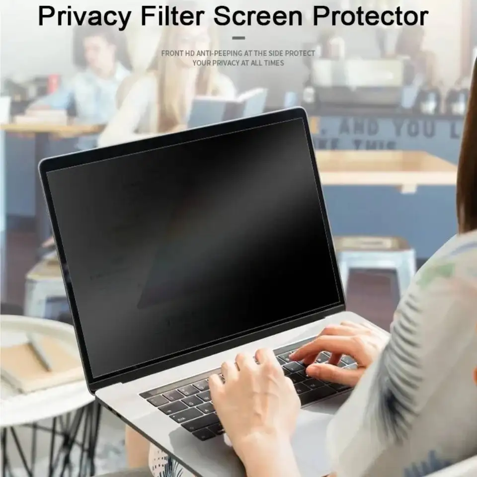 Protector de pantalla para laptop PC, lámina anti-espía, filtro anti-espión para notebook, 12.5 13.3 14 15.6 16 17.3 pulgadas 6