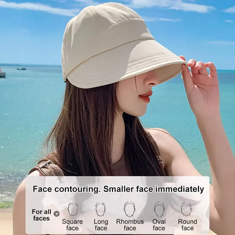 UV Protection Hat Without Makeup UFP 50+ Fisherman Cap Sun Hat Portable Foldable Wide Brim Sun Protection Hats Summer Adjustable