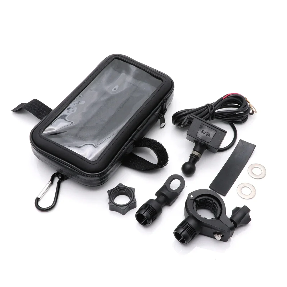

Motorcycle Handlebar Phone Holder Shock-absorbing Cellphone Mount For iPhone Xs Xr X 8 7Plus Phone Mount Gor Samsung S9 S8