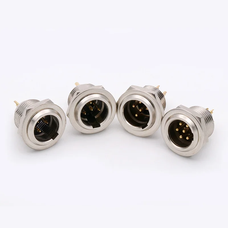 1pc Mini XLR 3/4/5/6Pins Male Chassis Panel Socket Plug Small XLR Audio Microphone MIC Connector