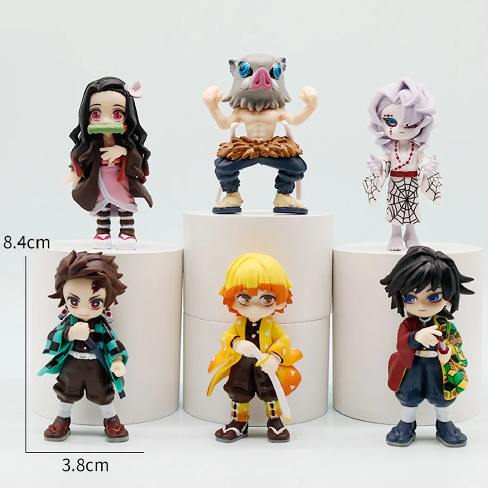 Demon Slayer Tanjiro Kamado Nezuko anime cartoon figuur blinde doos creatieve gepersonaliseerde standbeeld model ornament verrassing geschenkdoos