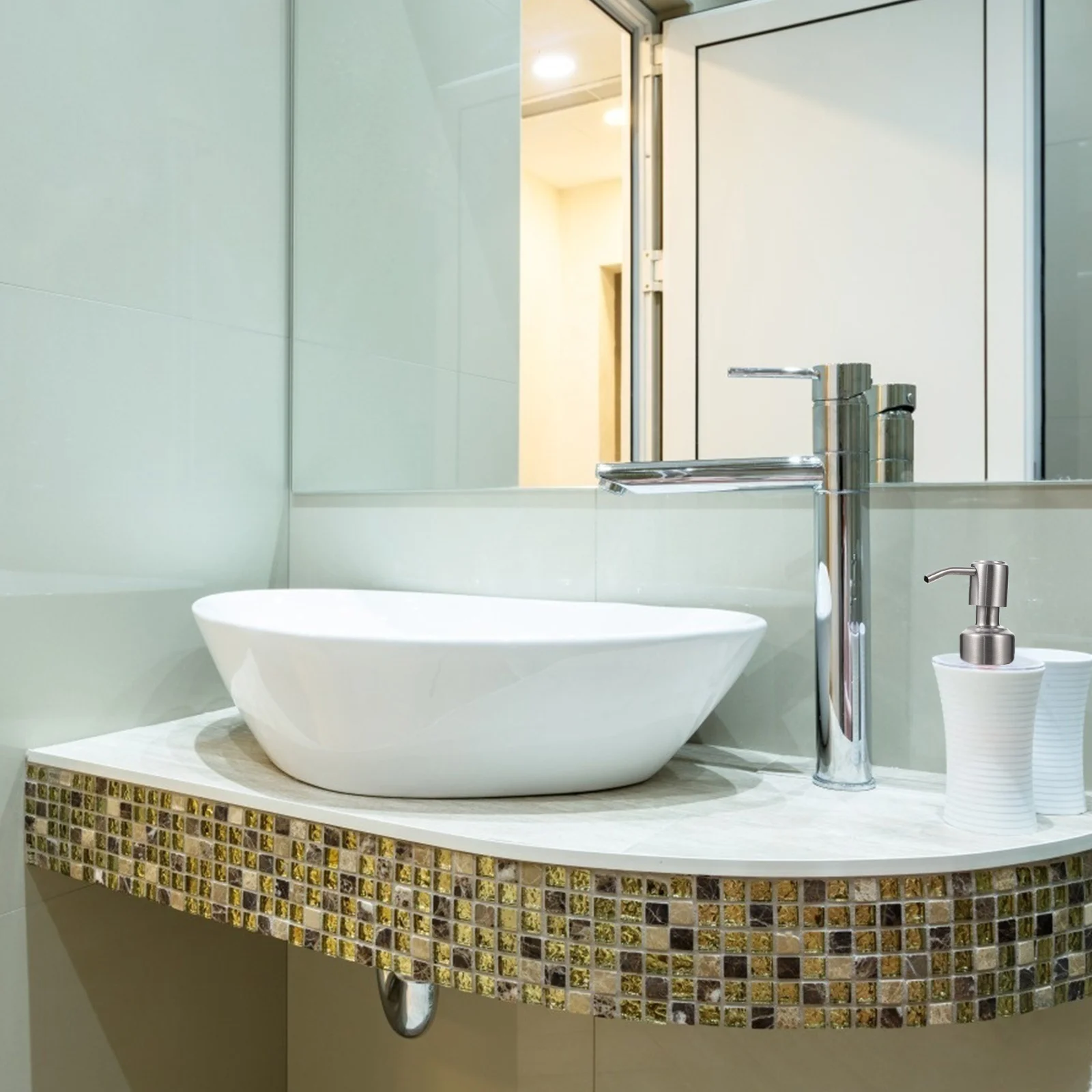 

Replacement Pump Heads for Bottles Pressure Emulsion Pump for Hand Soap Liquid Detergent Refillable Bottle