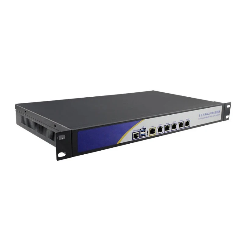 6-Port Gigabit industrial computer 1037U/2117U/i3/i5 router esxi/ikuai/dual-core ROS system