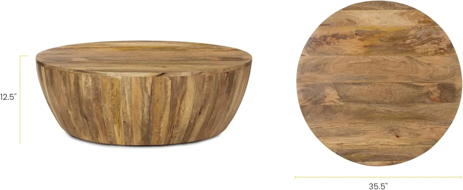 POLY & BARK Goa Coffee Table, Natural