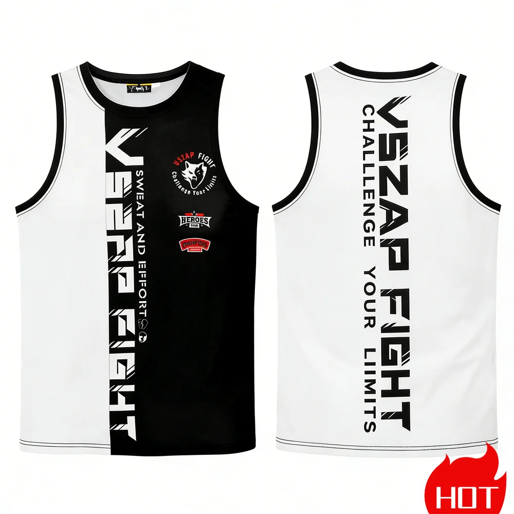 Sommerliches ärmelloses Sport-T-Shirt für Herren, Muay-Thai-Trainingsweste, schnell trocknende Wrestling-Weste, Muay-Thai-T-Shirts und Tanktops für Herren