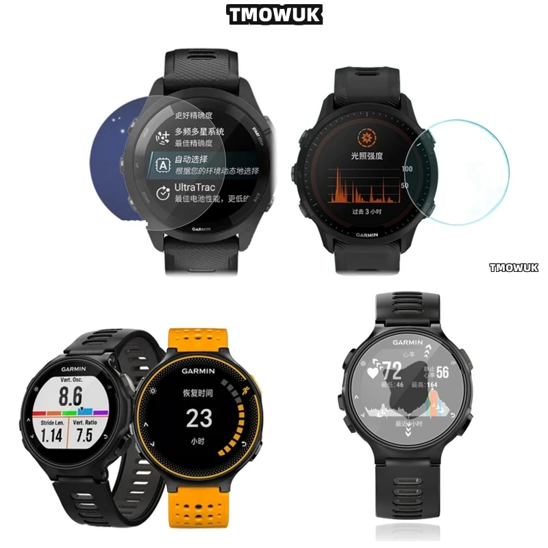 

For Garmin Forerunner 645 735 745 935 945 955 965 970 Fenix 7 7S 7X Pro Tempered Glass HD Anti - Scratch Screen Protectors For S