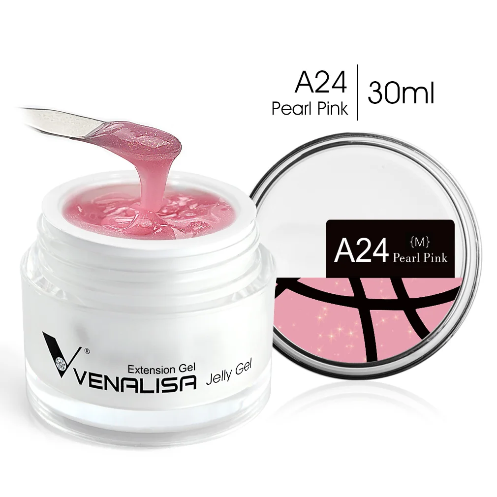 VENALISA Clear Color Extension Gel Pearl Glittle Gel Canni Supply Camouflage Fasting Jelly Nagelgel Selbstnivellierendes Acrylgel