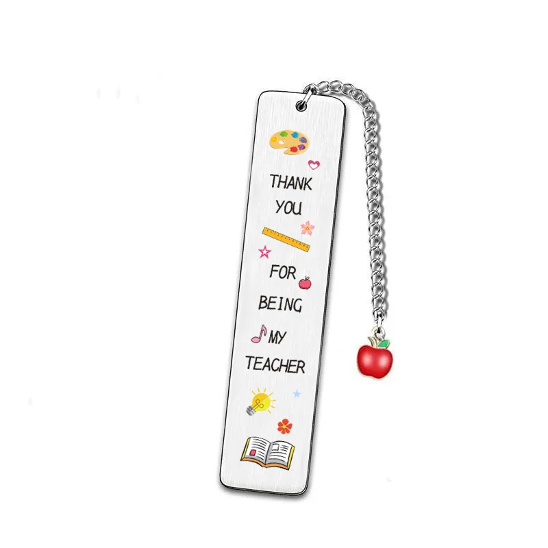 2024 Creative and Exquisite Thanksgiving Gift Bookmark Rust Steel Graduation Season Gift Bookmark Metal Practical Portable