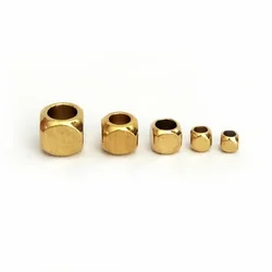 BoYuTe (100 Pieces/Lot) 1.5-2-2.5-3-4-5-6mm Metal Brass Square Beads Handmade Beading Material Diy Loose Beads Accessories