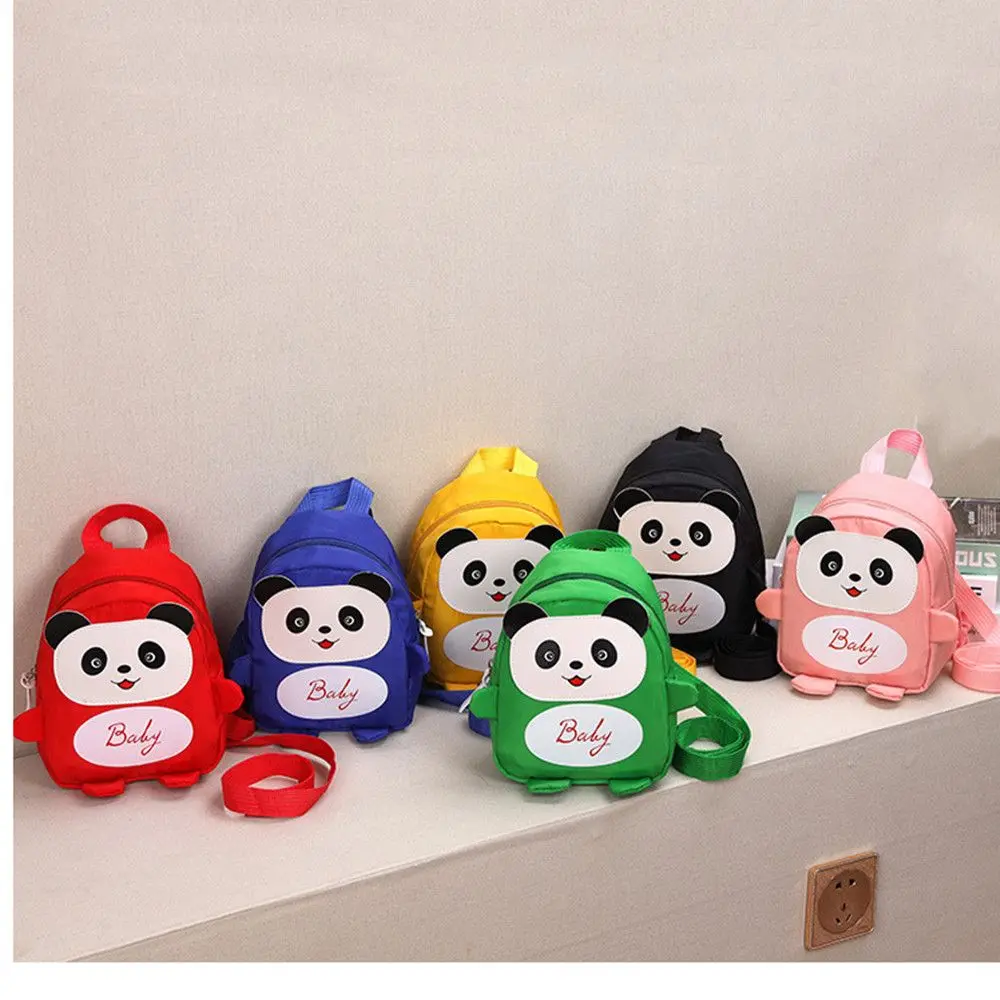 Nylon Baby Girls Boy Preschool Kids Toddler School Bags Mini Backpack Panda  Cartoon Anti-lost