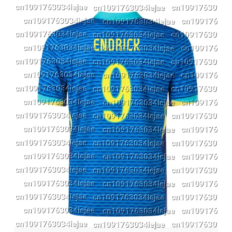 2025 جديد الصيف البرازيل الفانيلة المنزل وبعيد المشجعين لاعبين الطبعة أمريكا فينيسيوس كأس إندريجو رودريغو التجفيف السريع تي شيرت Y2K #3