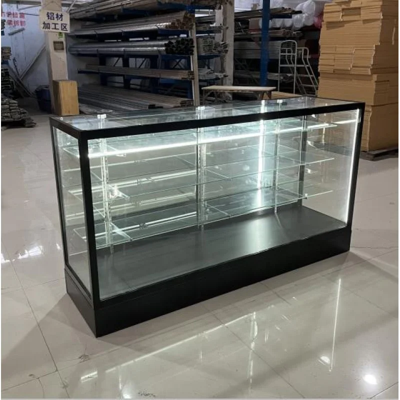 Custom, Mirror Door Store furniture showcase lockable glass showcase for products display