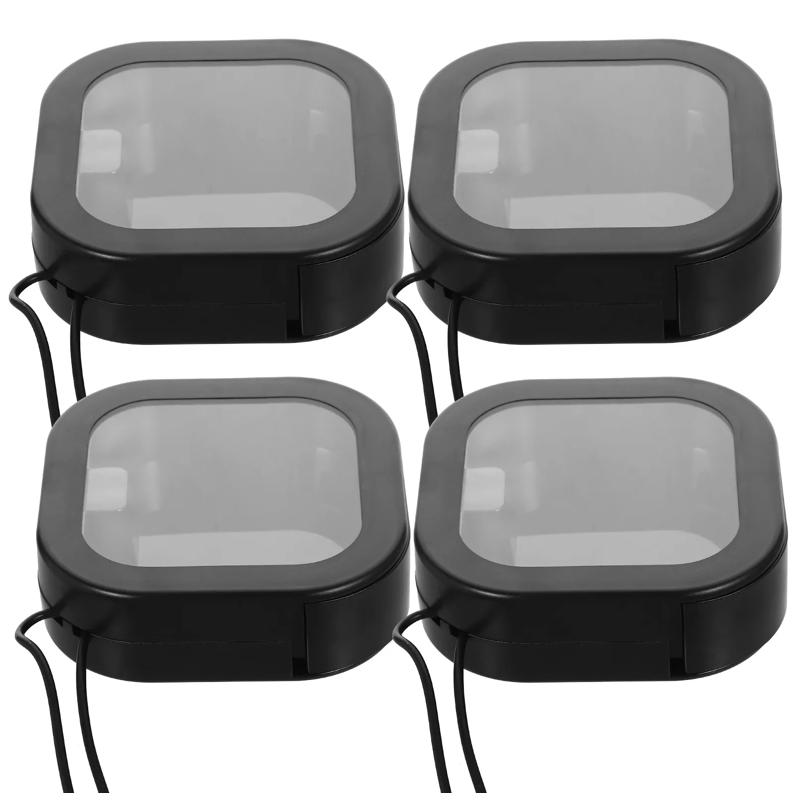 4Pcs Portable Hair Tie Organizer Box Travel Jewelry Storage Container Small Lightweight PP Hair Accessories Organizer with